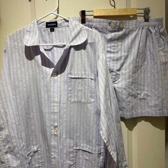 Sandro Pajama-Style Set with Shorts – Chic Summer Outfit - Picture 1 of 8